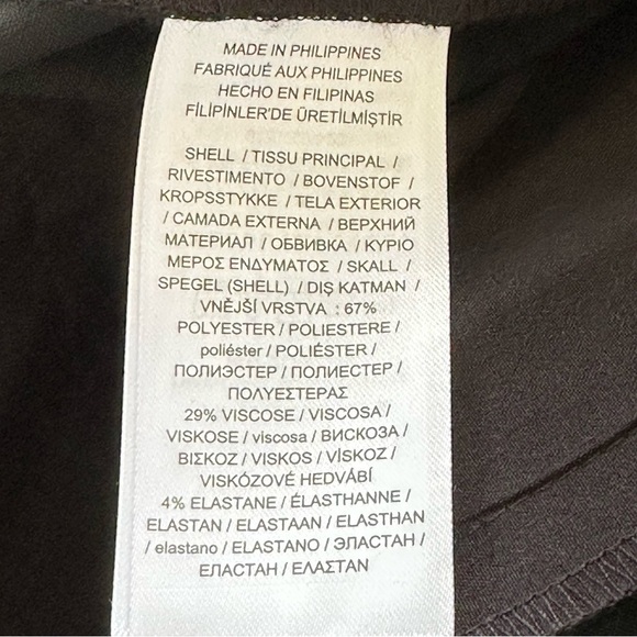 NEW LAUREN RALPH LAUREN Black Wide Leg Pants Cuffed Career Slacks Office Size 8 - Picture 10 of 11